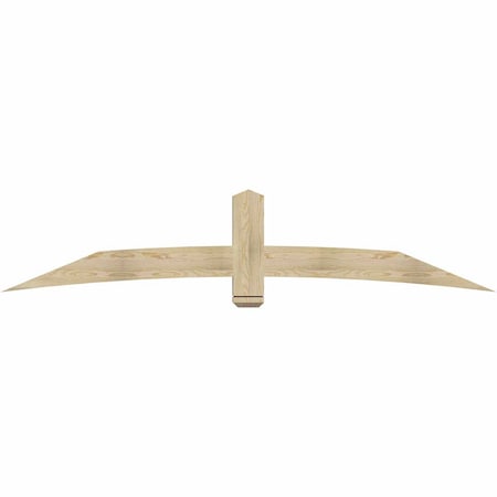 Ekena Millwork Bellingham Rough Sawn Timber Gable Bracket, Douglas Fir, 96"W x 20"H x 4"D x 6"F, 5/12 Pitch GBW096X20X0406BEL00RDF